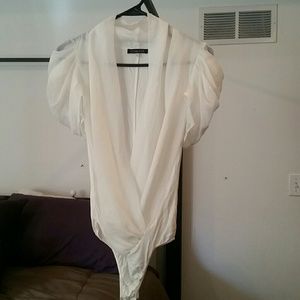 Eggshell color blouse